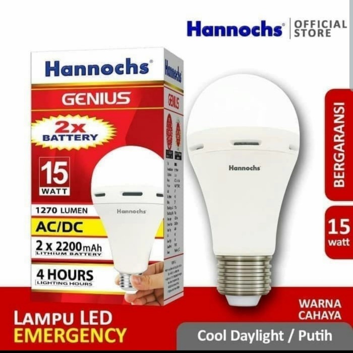 Lampu Led Emergency Genius Hannochs 15 Watt