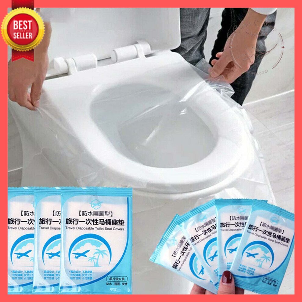 GOS -D115- 1PCS Plastik Alas Duduk Kloset - Travel Disposable Toilet Seat Covers