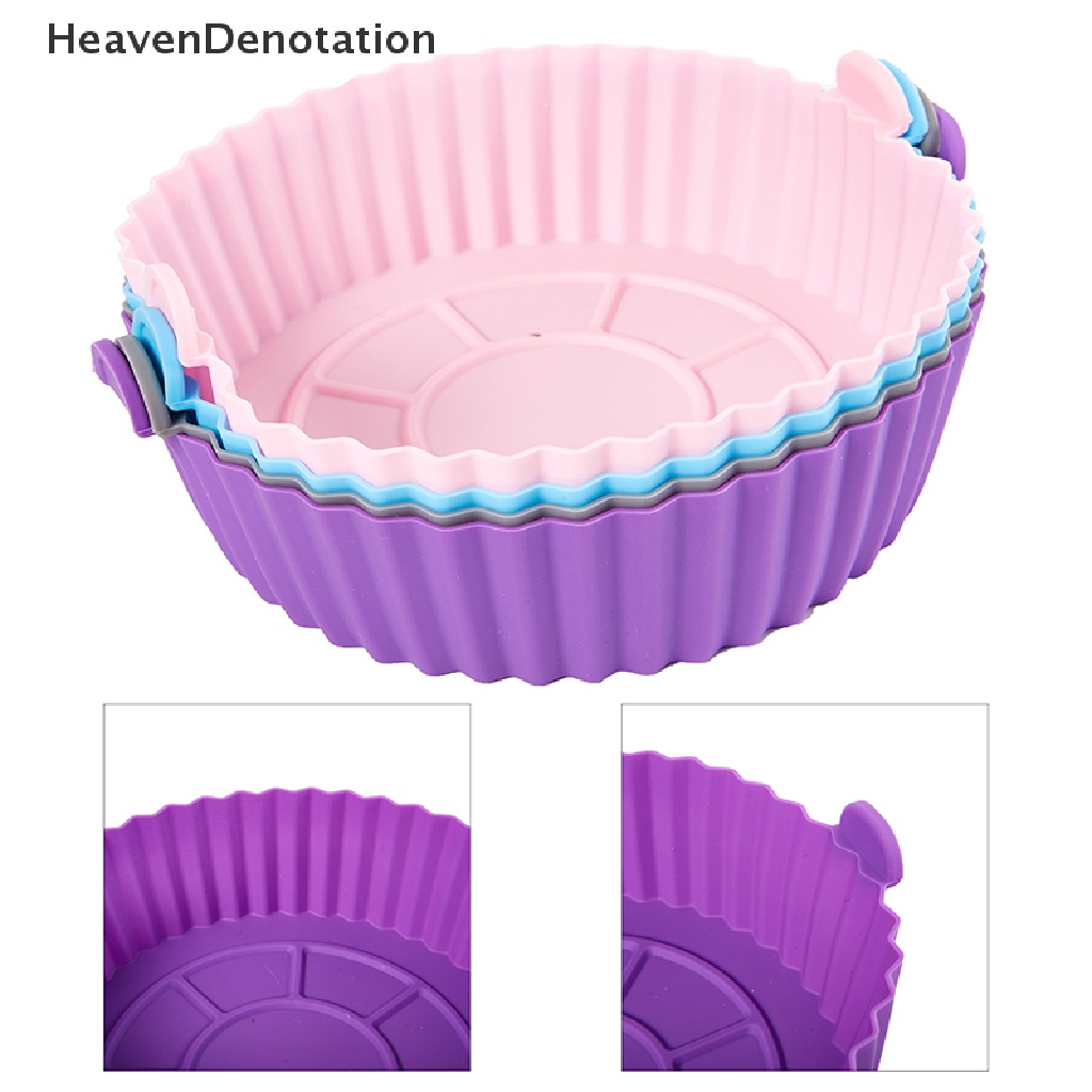 [HeavenDenotation] 16.5cm Air Fryer Silicone Pot Air Fryer Basket Liner Anti Lengket Oven Baking Tray HDV