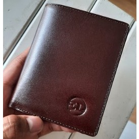 Dompet Kartu Pria Lipat Kulit Asli Original KULIT SAPI Kualitas Terbaik DE01