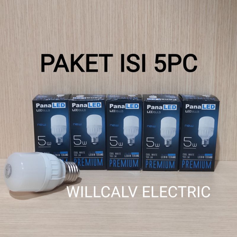 PAKET ISI 5PC LAMPU LED KAPSUL 5W 5 WATT CAHAYA PUTIH  / LAMPU LED KAPSUL 5W 5 WATT CAHAYA PUTIH