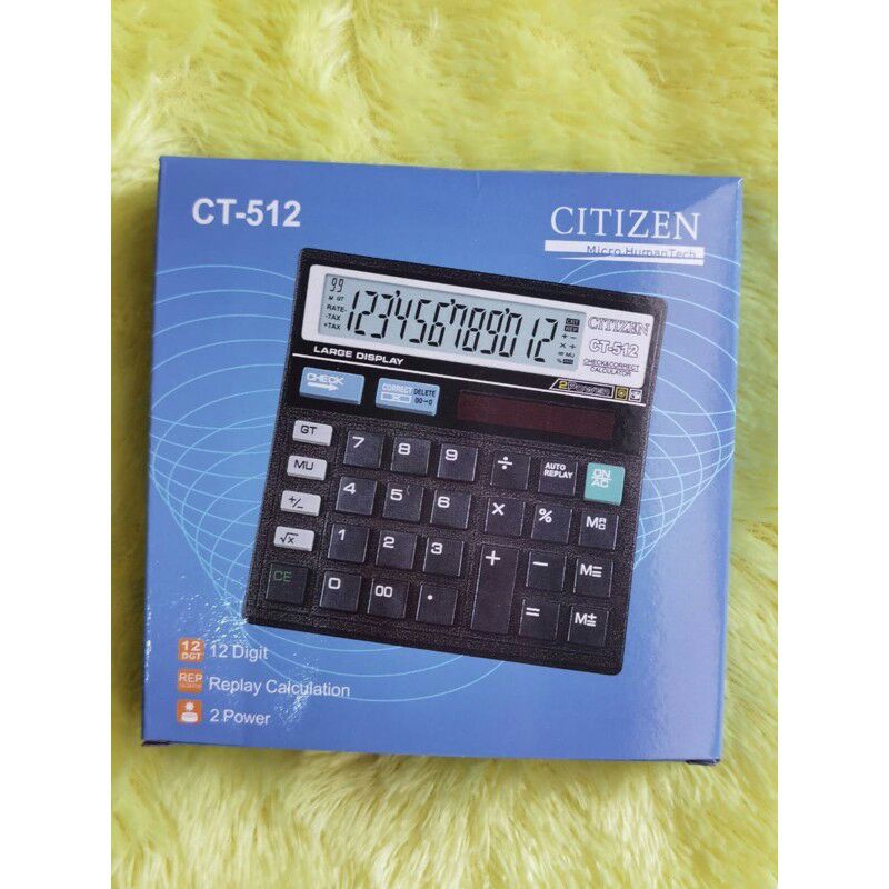 

Terlaris ✨ -Kalkulator citizen Ct-512 kalkulator 12 digit terlaris- 2.2.23