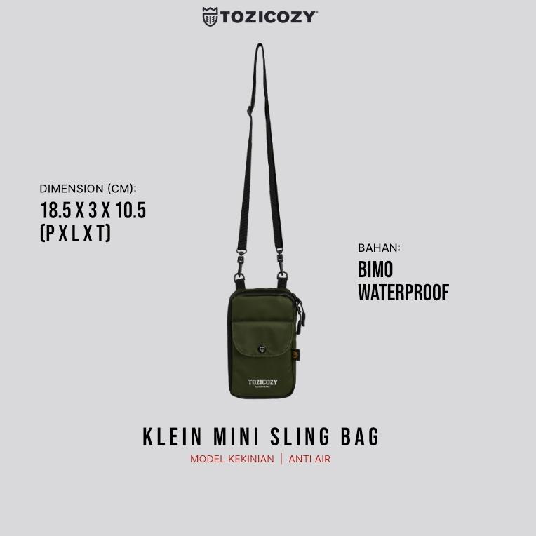 STOK TERBATAS Tozicozy Klein Mini Tas Sling Bag Pria Waterproof Bahan Bimo