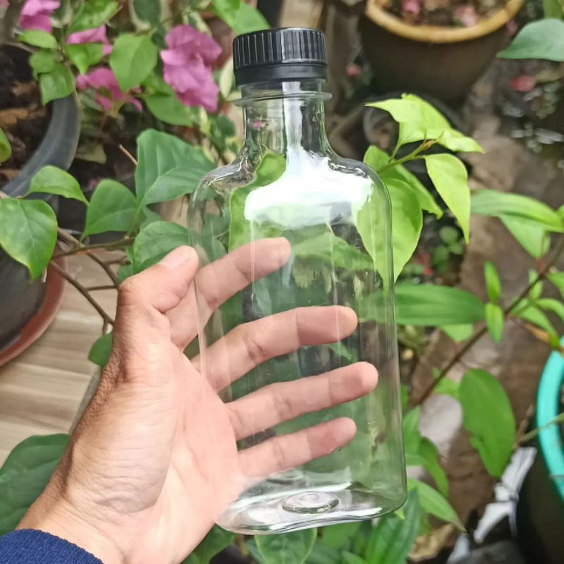Botol Gepeng 300ml Bahan Plastik