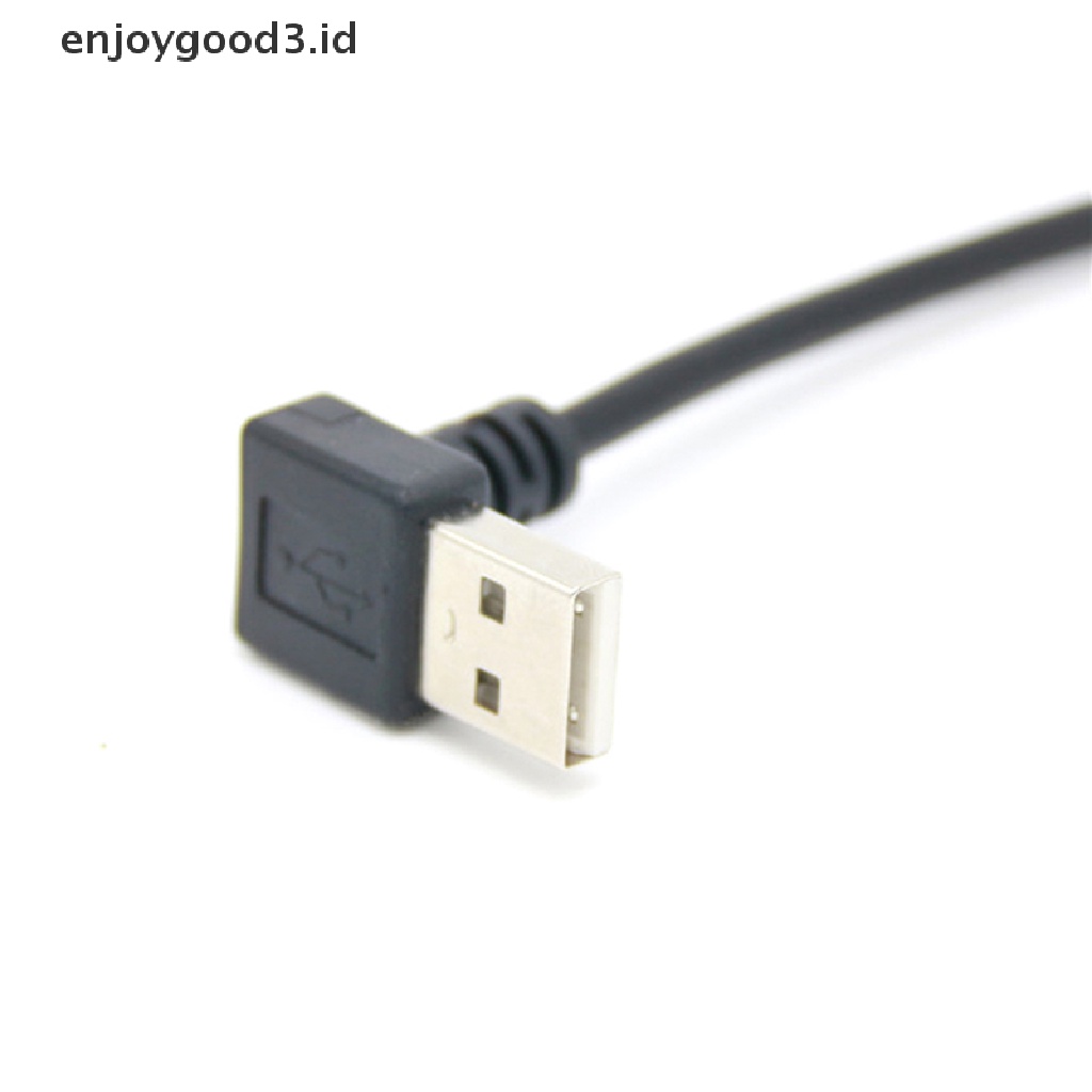 【 Rready Stock 】 USB 2.0 A Male To Female 90 Angled Extension Adaptor Cable USB2.0 Male To Female Right / left / down / up Black Cable Cord （ ID ）