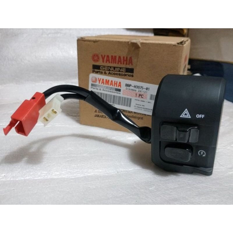SAKLAR SWITCH HOLDER KANAN STATER DAN HAZARD ORIGINAL YAMAHA ALL NEW AEROX 155/ SWITCH HANDEL 2 , BB