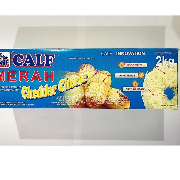 

♨ Keju Cheddar Calf Merah 2kg ♀