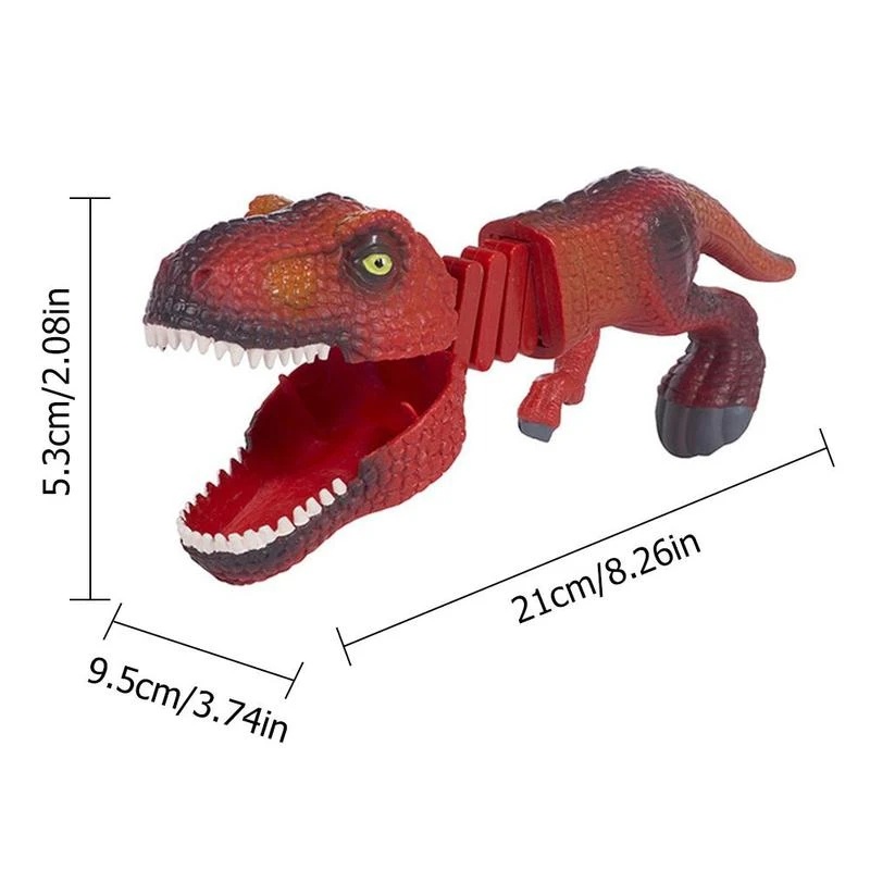 1pc Mainan Interaktif Orang Tua-Anak Dinosaurus Hiu Musim Semi Gigit Tangan Ditarik Mainan Kreatif Lucu Menipu Mainan Untuk Anak Dewasa