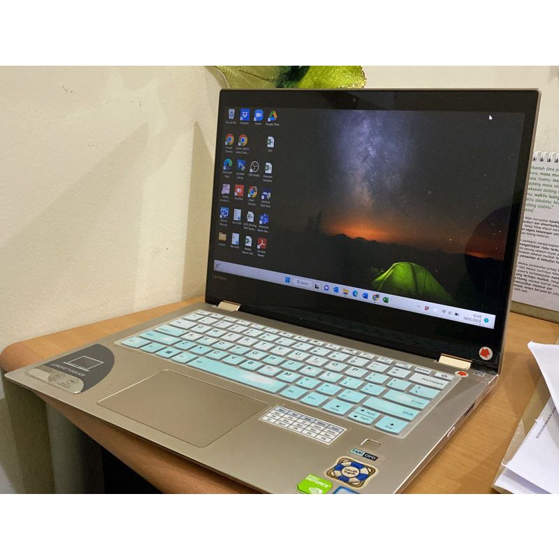 PRELOVED / SECOND LAPTOP LENOVO YOGA I5 8250U