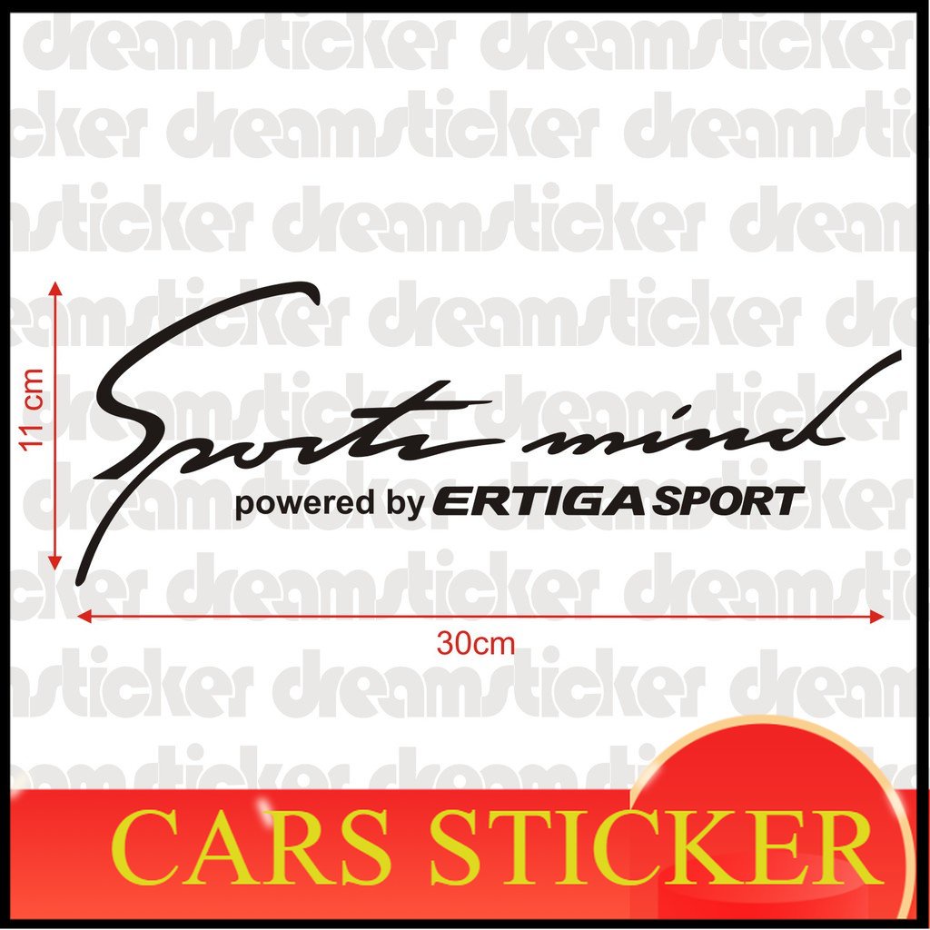Sticker Stiker Mobil Suzuki Ertiga Sport Mind Sportmind