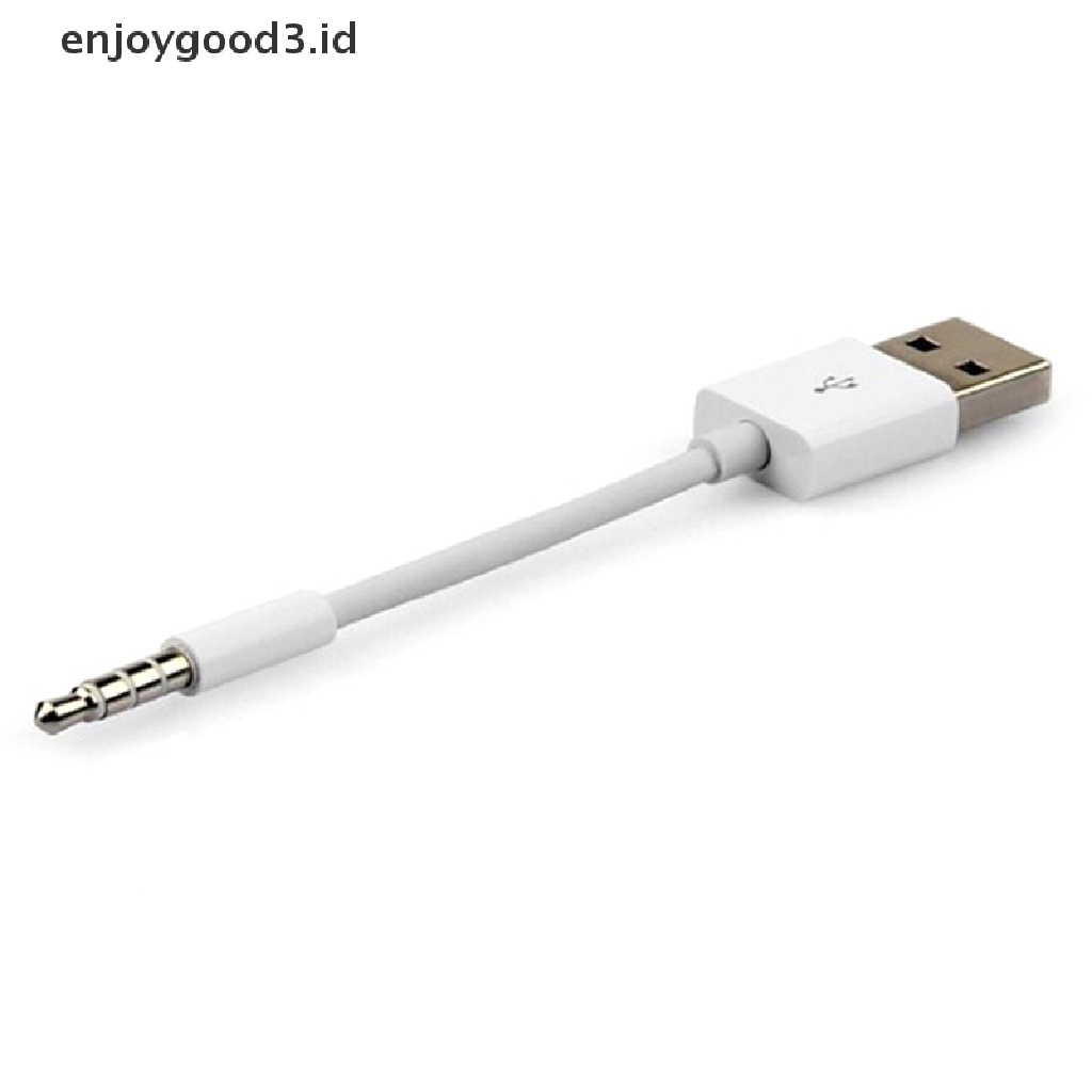 [Rready Stock] 3.5mm Jack Adapter Kabel Audio USB Male Aux Untuk Charging Kabel transfer Data (ID)