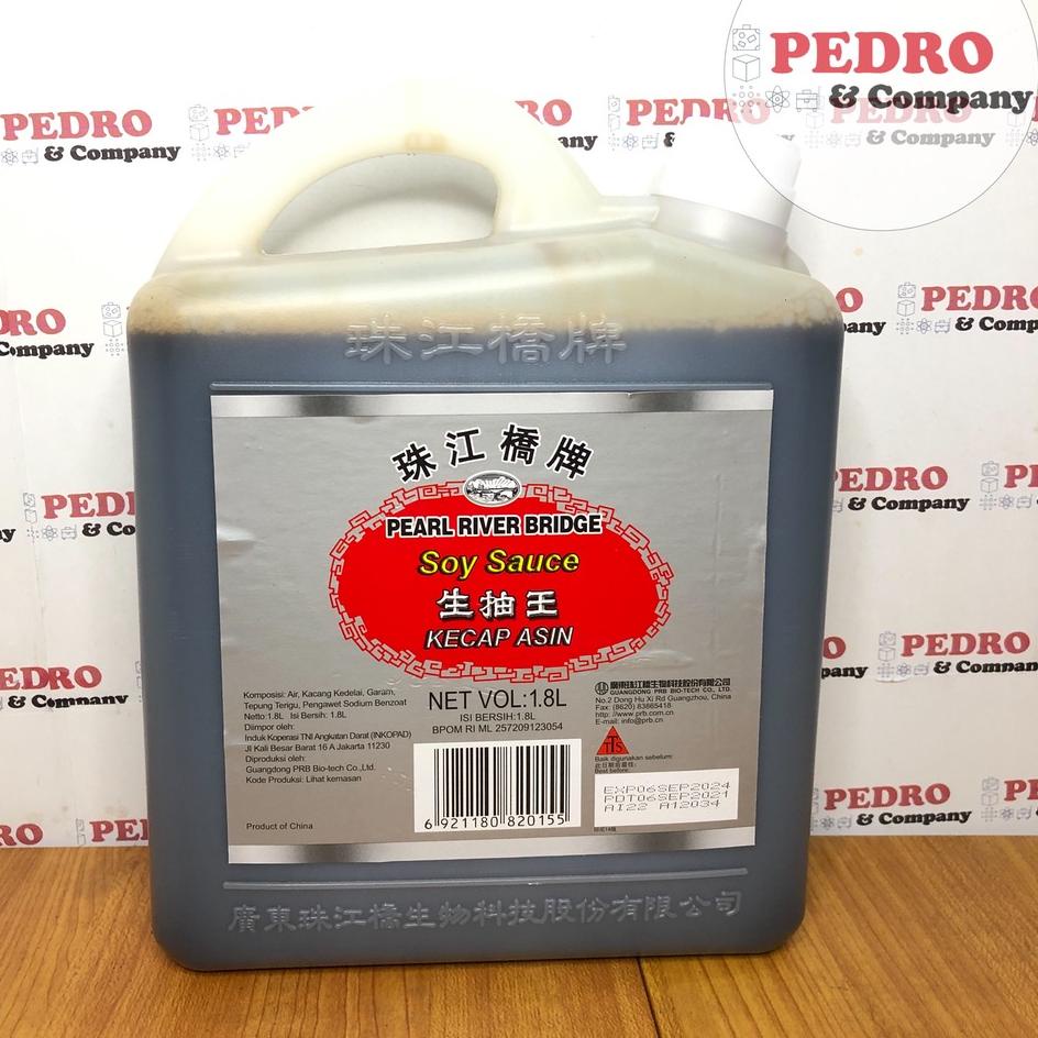 

⅍ Pearl River bridge soy sauce 1.8L kecap asin jerigen kecil ➥