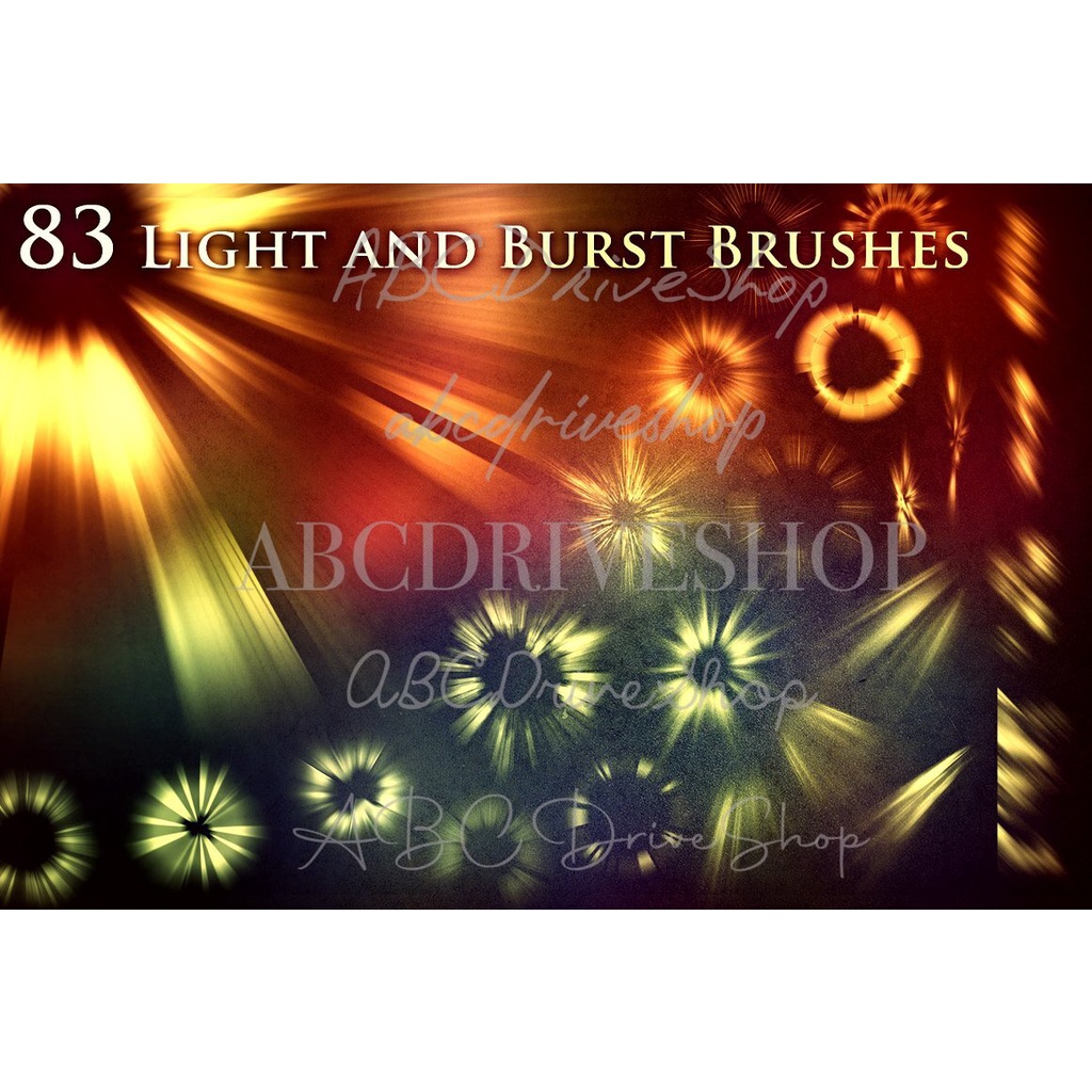 Procreate Brush - 83 Light and Burst Brushes