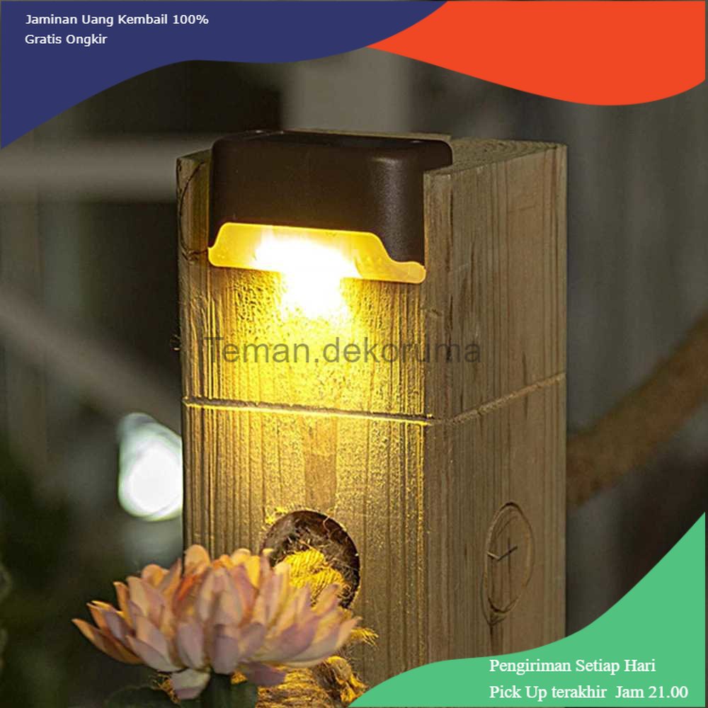 TD - LMP TaffLED Lampu Taman Hias Deck Light Solar Waterproof Warm White 8 PCS - L20