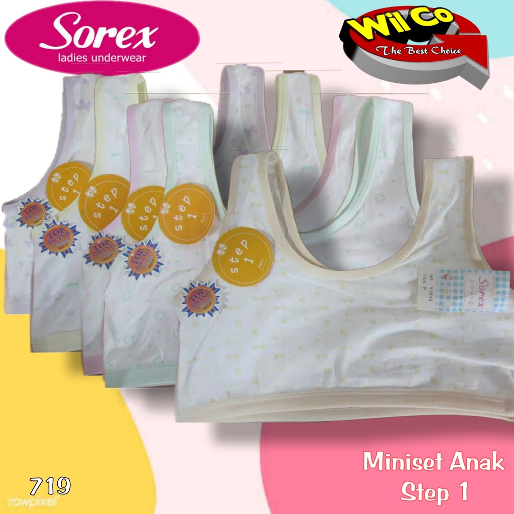 K719 - [Harga Per 1 Pcs] MINISET ANAK WANITA PAKAIAN DALAM ANAK SOREX STEP 1 FREE SIZE