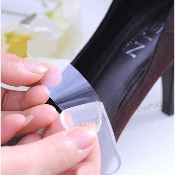 1 Pasang Silicone Heel Grip Liner Sepatu Insole Pad Insert Perawatan Kaki Protector Anti-wear Anti-dropping