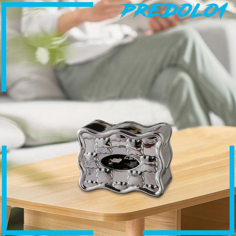 [Predolo1] Kotak Penyimpanan Cover Tissue Box Keramik Vintage Untuk Hotel Rumah Restoran