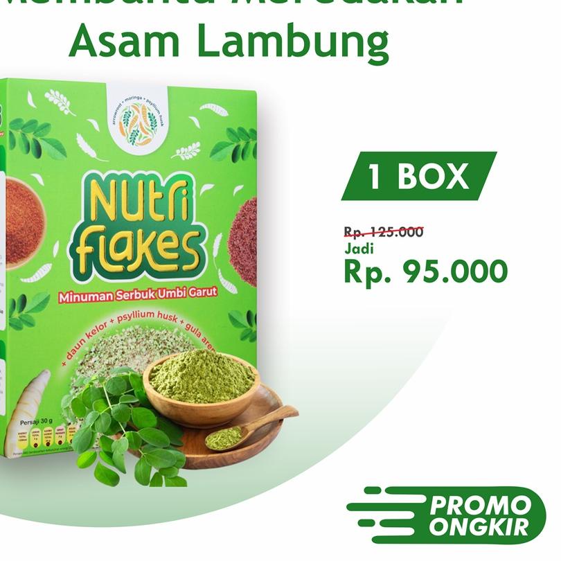 

➭ NUTRIFLAKES Sereal Umbi Garut Membantu Meredakan Asam Lambung Paket 1 Box ❄