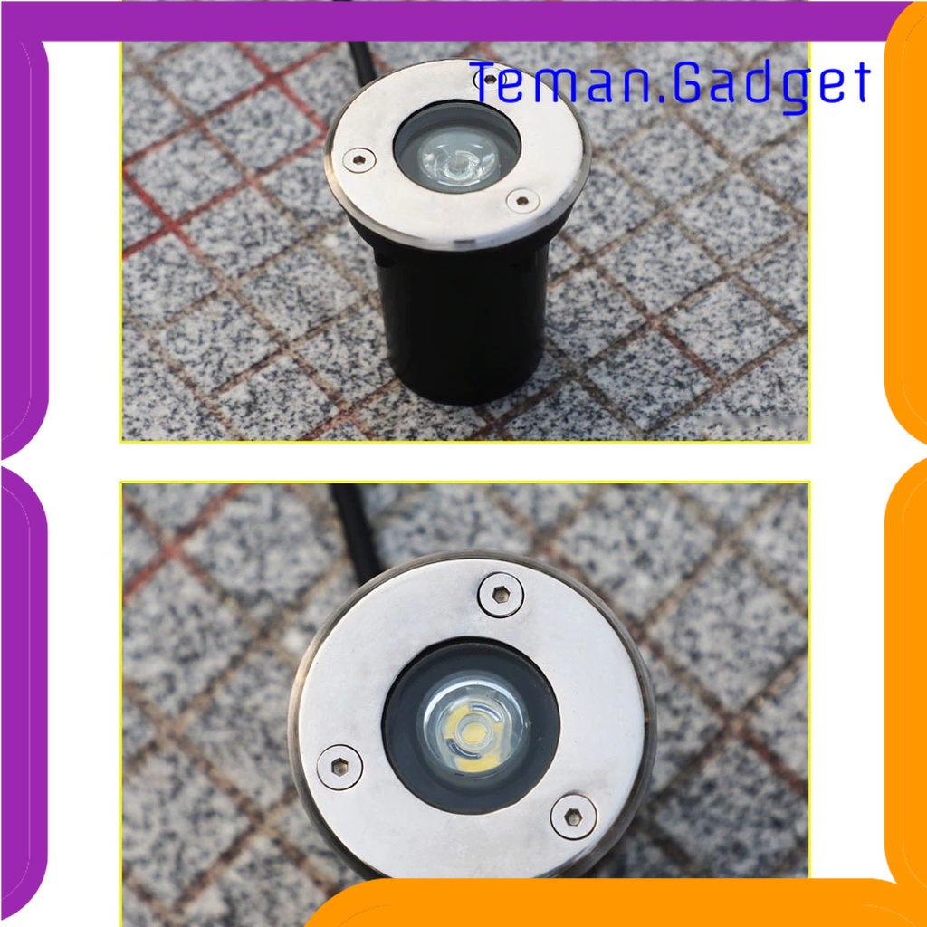 TG-LMP JIERWORLD Lampu Taman Hias Tanam Ground Light Waterproof Warm White 5W - JLG-1W