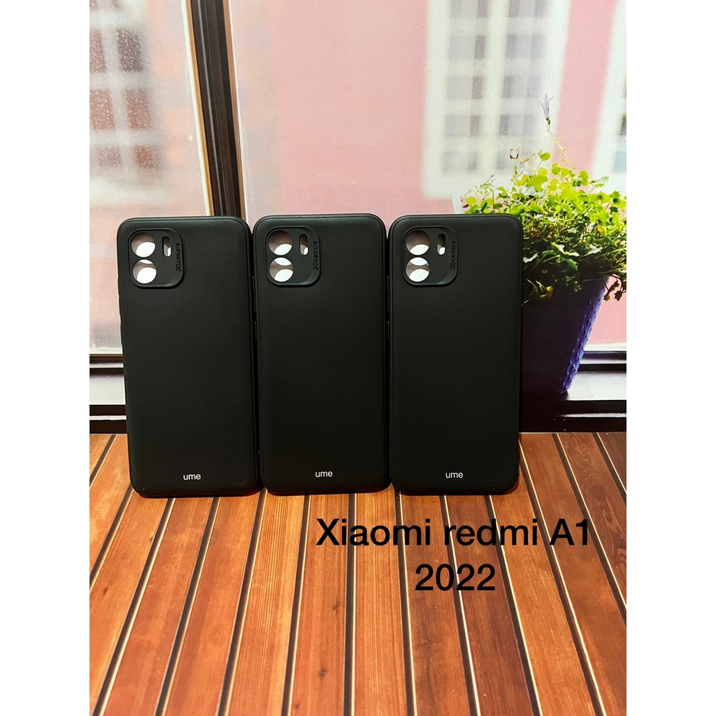 XIAOMI REDMI A1 2022 SOFTCASE SILIKON BLACK DOVE PROTECTION CAMERA-HITAM