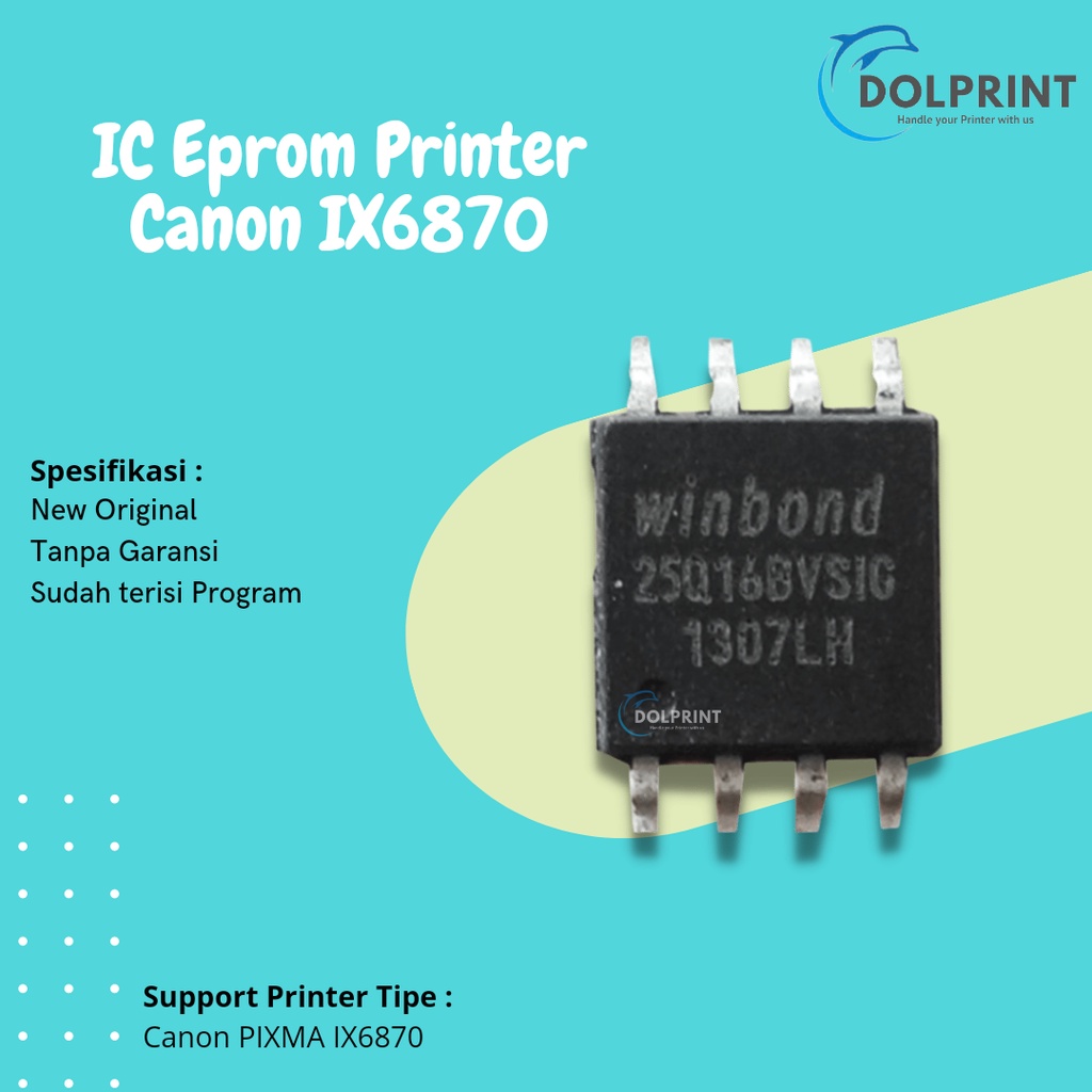 IC Eprom Canon IX6870, IC Eeprom Canon IX 6870, IC Counter 6870, Resetter Printer Canon Ix6870 New