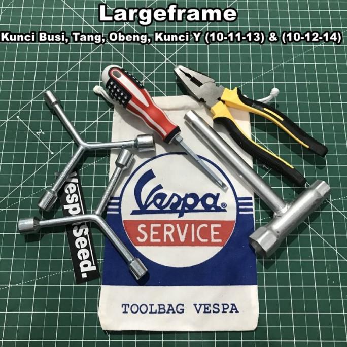 Toolbag Vespa Tas Kunci Busi Toolkit Vespa PTS Super Sprint PX Excel