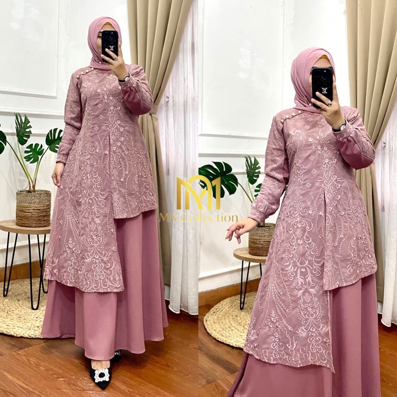 Kanaya dres ori MN - Kanaya dress - gamis MN - gamis kanaya ori MN