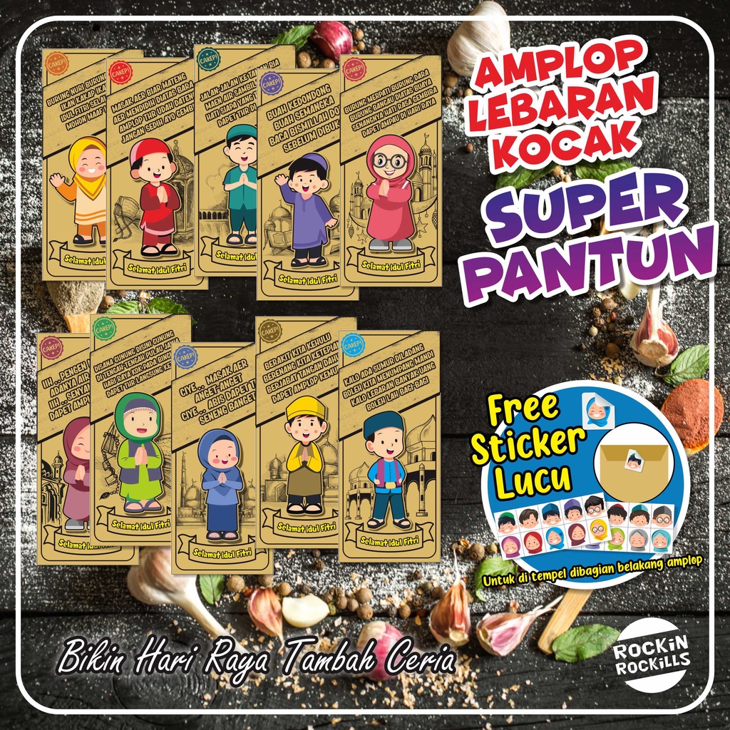 

Amplop Lebaran Kocak SUPER (Super Kocak/Super Pantun/Super Gaul)
