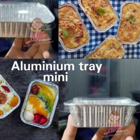 ➽ (ISI 100PCS - BX984 + TUTUP) tray aluminium panggang/Tray kue panggang/Tray aluminium ➾
