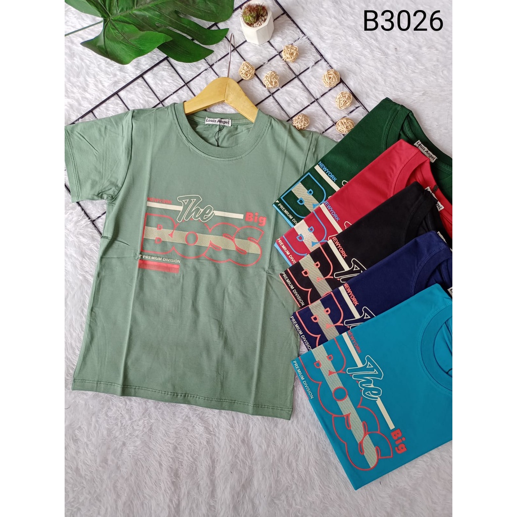 ATASAN KAOS ANAK THE BOSS COTTON SPANDEK IMPORT