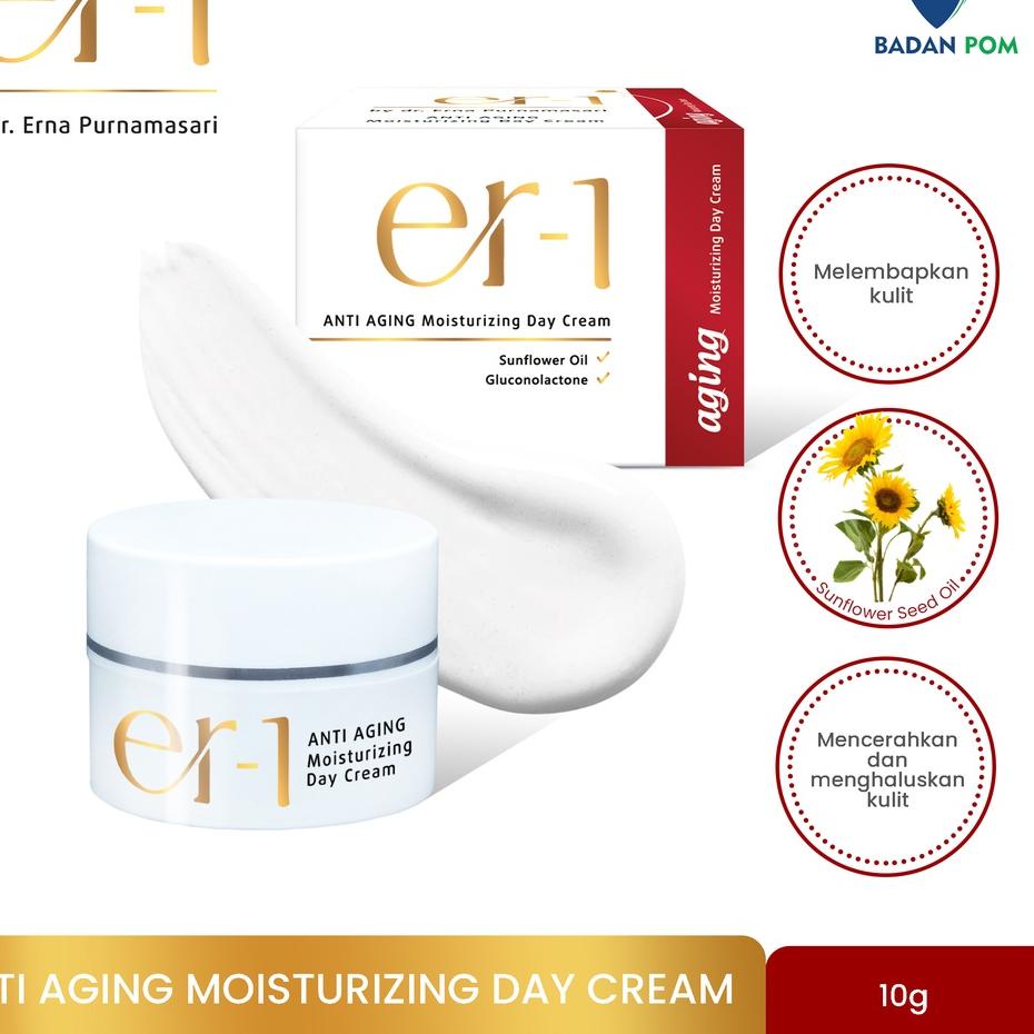 ♧ er-1 Anti Aging Moisturizing Day Cream – Krim Pagi Pelembab Anti Aging - by dr. Erna Purnamasari ◄