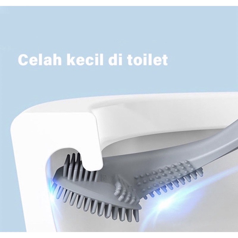 SIKAT TOILET GOLF Silicone Brush  / Sikat WC / Closet Silikon - LPM Shop