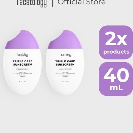 ◊ FACETOLOGY Bundling Triplecare Sunscreen 2pcs ❃