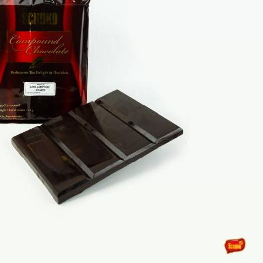 

✽ Dark Chocolate Compound 1kg / SCHOKO / dark chocolate blok / cokelat blok ♦