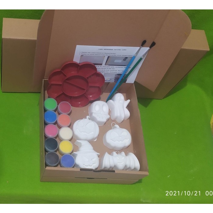 

DISKON/ Painting Kit Paket Mewarnai Patung Lukis Seri Halloween