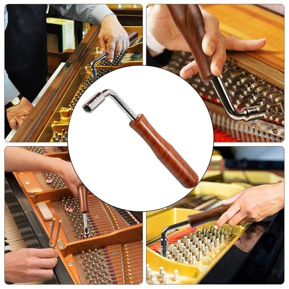 POPULAR Populer Piano Tuning Lever Perawatan Alat Musik Guzheng Tuning Lever Spanner Tuning Hammer