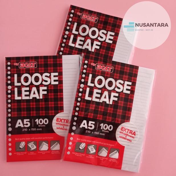 

I28 LOOSE LEAF A5 100 LEMBAR / ISI BINDER POLOS A5 (ISI 100 LEMBAR) PROMO MURAH ザ