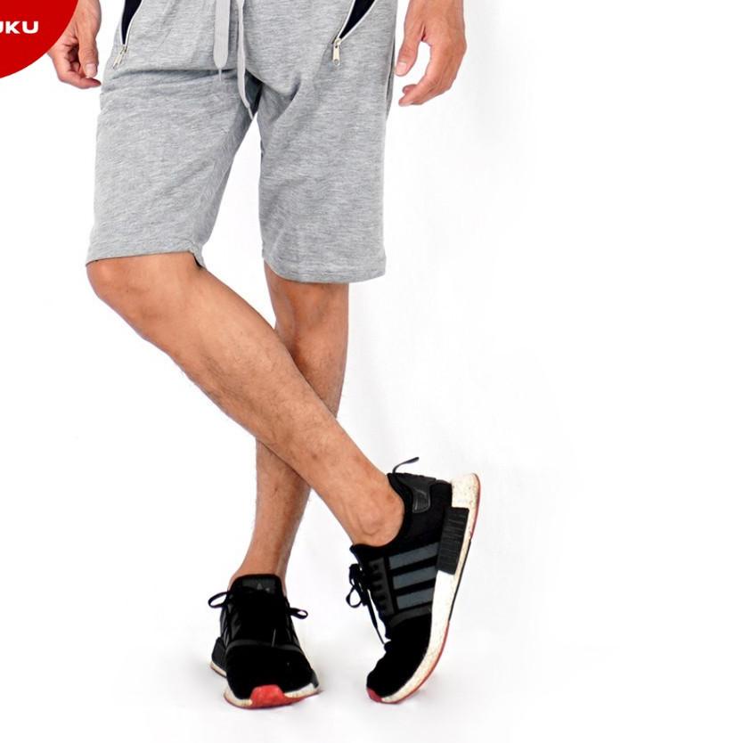 ● OKECHUKU Celana Pendek Jogger Joger Pria Selutut / Sedengkul Sweatpants - Jacque ❂