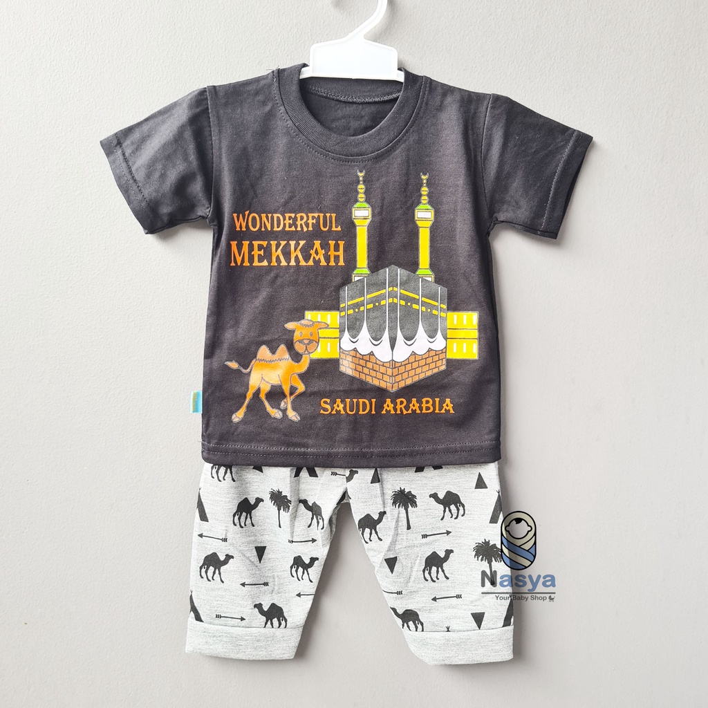 [EK-001] Setelan kaos muslim anak laki-laki keren MURAH (3-12m)