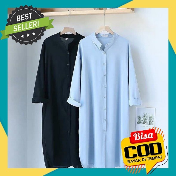 Baju Lebaran 2023 Tynik Atasan Dewasa Fashion Muslim Dress Perempuan Import Premium Tunic Wanita Kon