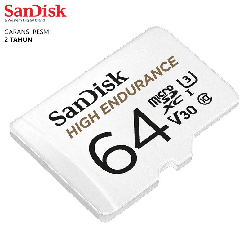 SANDISK Memory Card Micro SD 64GB SanDisk High Endurance 100Mbps