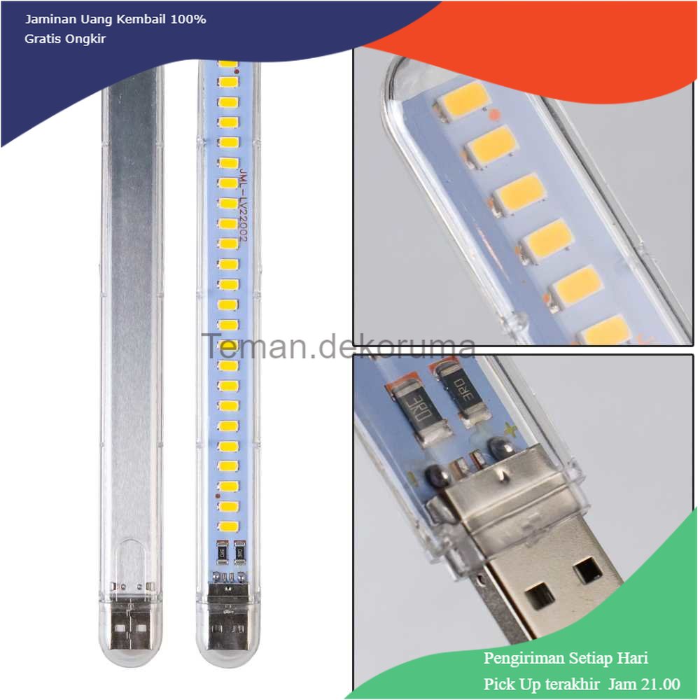 TD - LMP ZHMZH Lampu Baca Mini LED Strip Portable Warm White USB 12W 5V - JML-LV22