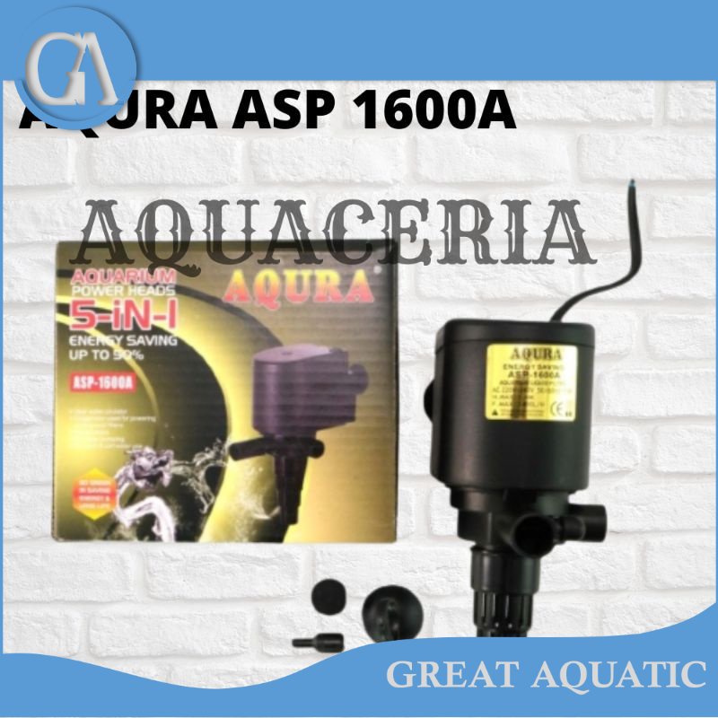 POMPA CELUP AQUARIUM AQURA ASP 1600 A POWER HEADS AQUARIUM AQUASCAPE