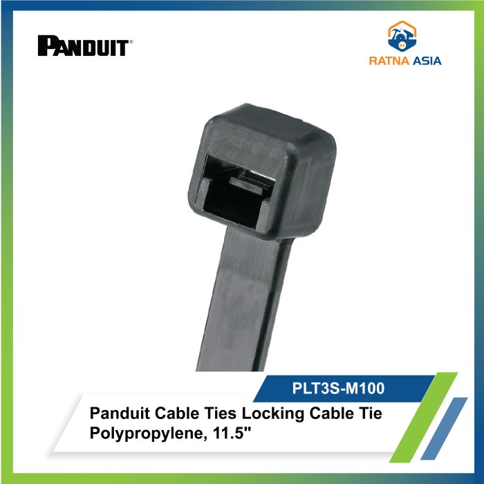 

PANDUIT PLT3S-M100 CHEMICAL RESISTANT CABLE TIES SZ.292X4.8mm 1 BAG