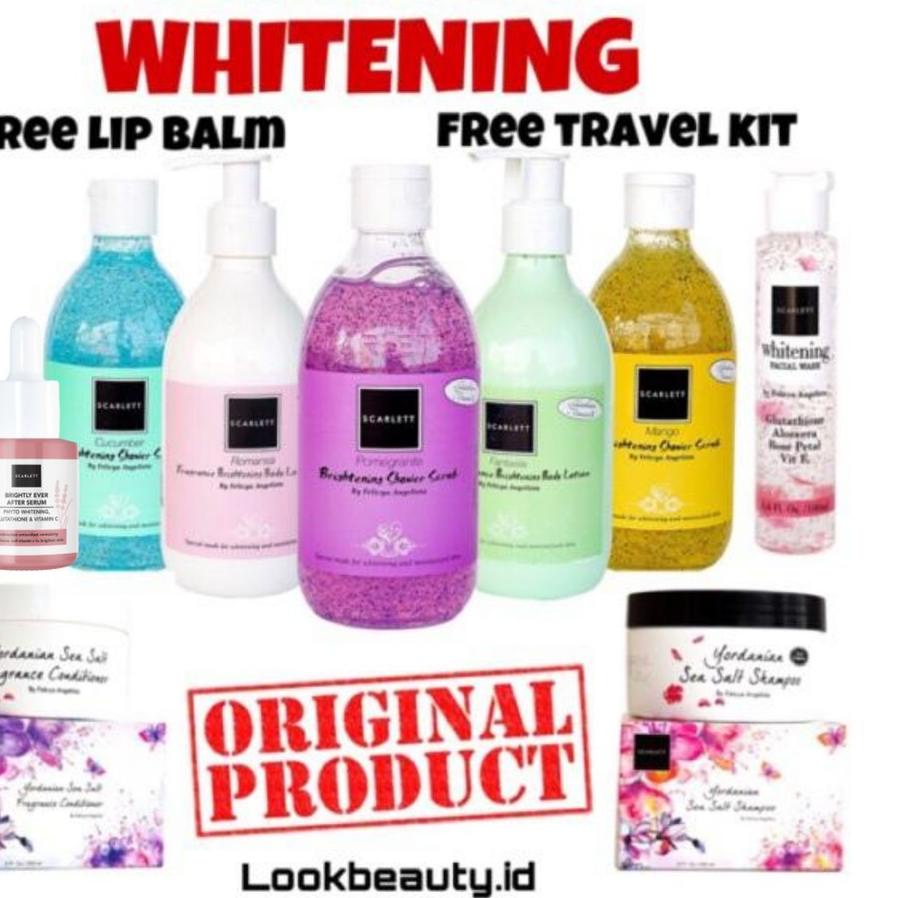 ▼ SCARLETT WHITENING BODY LOTION -BODY SCRUB-SCARLET WHITENING JOLLY SABUN | TONER | SERUM |CREAM- 7