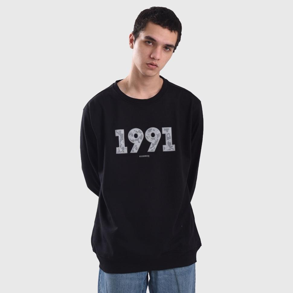 Paling Dicari  Roughneck SS097 Black 1991 Aura Camouflage Crewneck