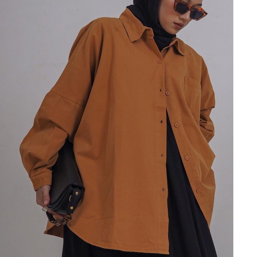 ❆ Myrubylicious DAGESTAN COLOUR OVERSIZED DENIM SHIRT ✳