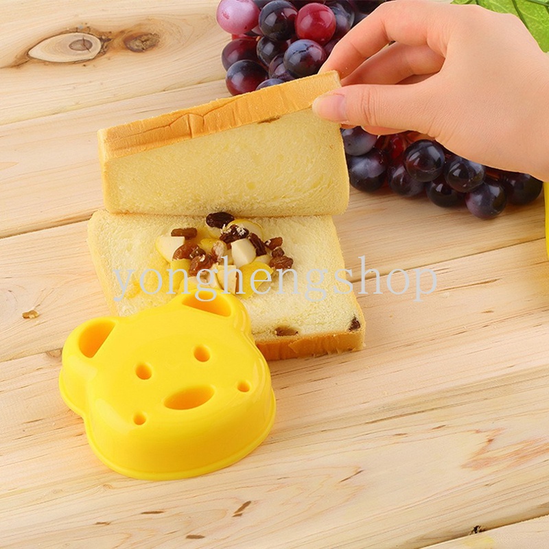 Cetakan Pemotong Roti Sandwich Bentuk Beruang Lucu DIY Untuk Anak