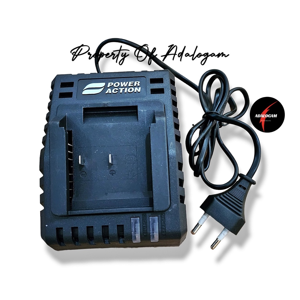 POWER ACTION Fast Charger Dock For Cordless Baterai 21V BC20