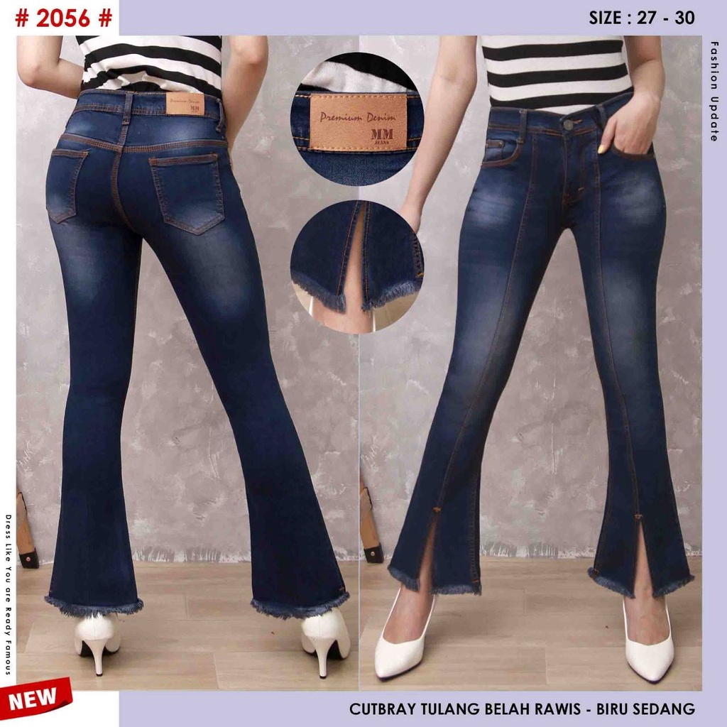 Celana Jeans Wanita Cutbray Tulang Rawis 27 28 29 30 31 32 33 34 Bisa Bayar Ditempat(COD)